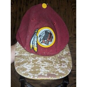 Classic Throwback Washington Redskins Embroidered Logo Camo Snapback Cap Hat!